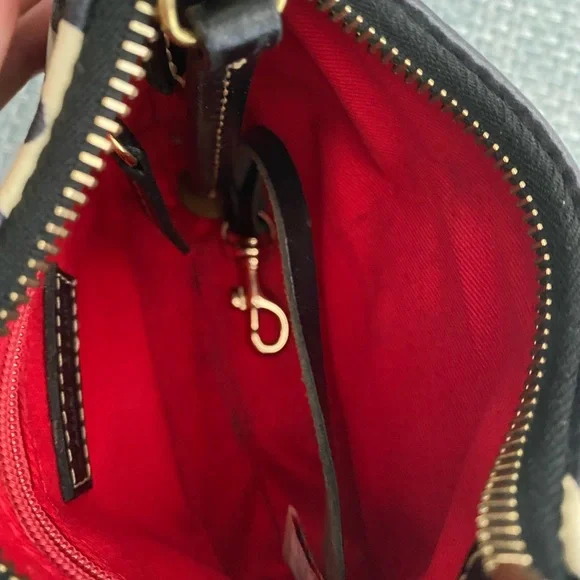 Dooney & Bourke Black and White Zebra Mini Bag - Picture 5 of 5